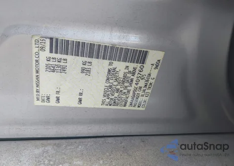 2016 Nissan Maxima 3.5 Sv from USA, damaged, VIN 1N4AA6AP0GC405760